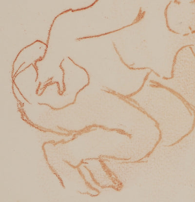 Suzanne VALADON : Catherine accroupie, Gravure originale (photo de détail 6) - Crédit photo : Galerie Art.Paris