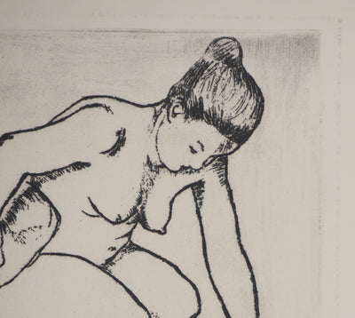 Suzanne VALADON : Catherine au tub, Gravure originale (photo de détail 6) - Crédit photo : Galerie Art.Paris