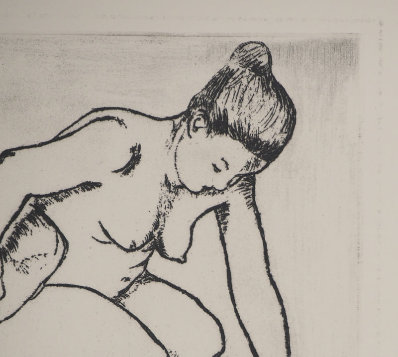 Suzanne VALADON : Catherine au tub, Gravure originale (photo de détail 6) - Crédit photo : Galerie Art.Paris