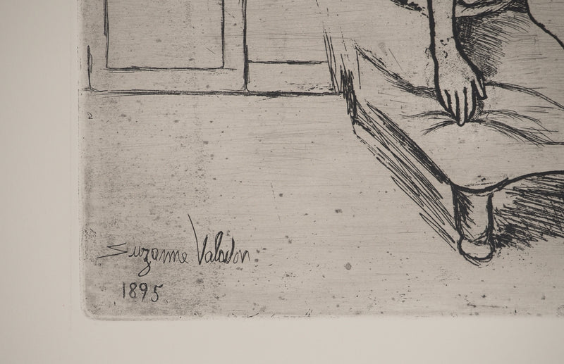 Suzanne VALADON : Louise nue sur le canapé, Gravure originale (photo de détail 7) - Crédit photo : Galerie Art.Paris