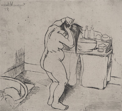 Suzanne VALADON : Catherine nue se coiffant, Gravure originale (photo de détail 4) - Crédit photo : Galerie Art.Paris