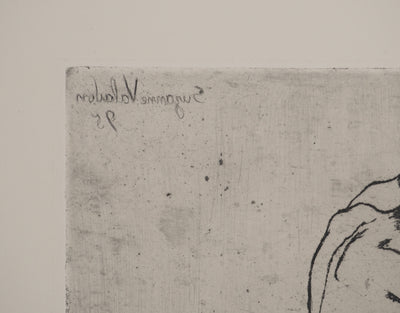 Suzanne VALADON : Catherine nue se coiffant, Gravure originale (photo de détail 8) - Crédit photo : Galerie Art.Paris