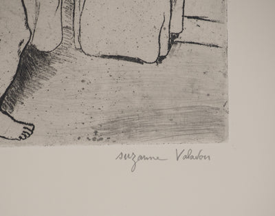 Suzanne VALADON : Catherine nue se coiffant, Gravure originale (photo de détail 2) - Crédit photo : Galerie Art.Paris