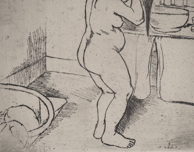 Suzanne VALADON : Catherine nue se coiffant, Gravure originale (photo de détail 7) - Crédit photo : Galerie Art.Paris
