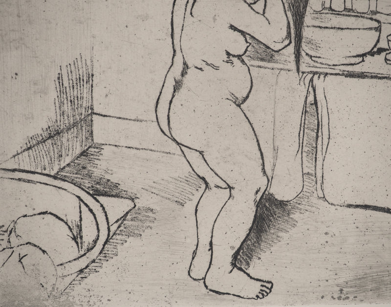 Suzanne VALADON : Catherine nue se coiffant, Gravure originale (photo de détail 7) - Crédit photo : Galerie Art.Paris