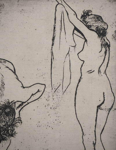 Suzanne VALADON : Femmes s'essuyant, Gravure originale (photo de détail 6) - Crédit photo : Galerie Art.Paris