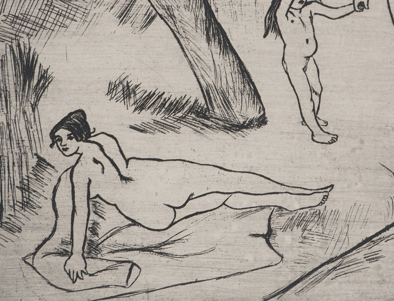 Suzanne VALADON : Femmes et enfant au bord de l&