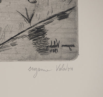 Suzanne VALADON : Femmes et enfant au bord de l'eau, Gravure originale (photo de détail 2) - Crédit photo : Galerie Art.Paris