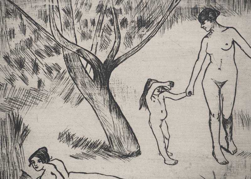 Suzanne VALADON : Femmes et enfant au bord de l&