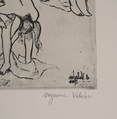 Suzanne VALADON : Femmes nues sous les arbres, Gravure originale (photo de détail 2) - Crédit photo : Galerie Art.Paris