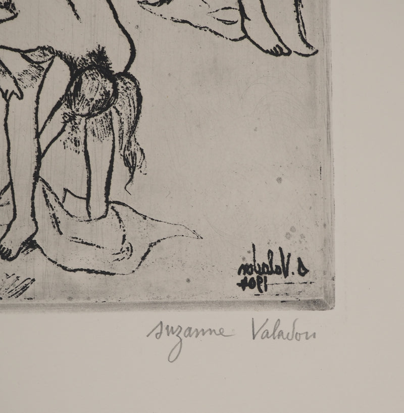 Suzanne VALADON : Femmes nues sous les arbres, Gravure originale (photo de détail 2) - Crédit photo : Galerie Art.Paris