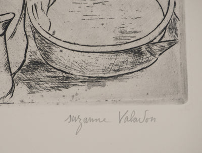 Suzanne VALADON : Adèle préparant le tub et Ketty aux bras levés, Gravure originale (photo de détail 2) - Crédit photo : Galerie Art.Paris