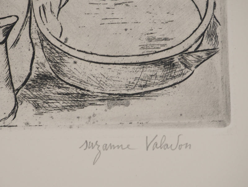 Suzanne VALADON : Adèle préparant le tub et Ketty aux bras levés, Gravure originale (photo de détail 2) - Crédit photo : Galerie Art.Paris
