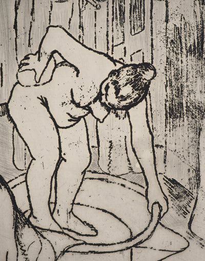 Suzanne VALADON : Catherine s'épongeant, Gravure originale (photo de détail 6) - Crédit photo : Galerie Art.Paris
