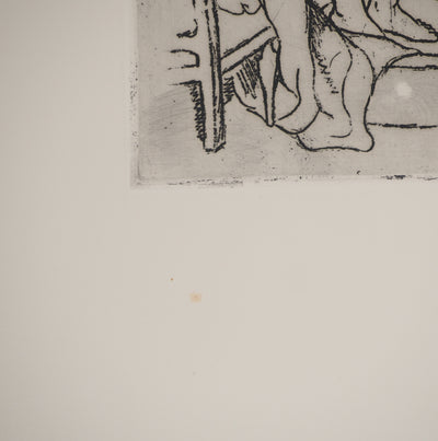 Suzanne VALADON : Catherine s'épongeant, Gravure originale (photo de détail 8) - Crédit photo : Galerie Art.Paris