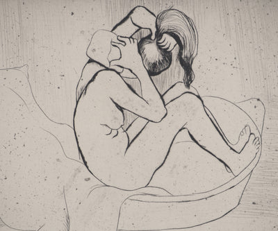 Suzanne VALADON : Marie au tub s'épongeant, Gravure originale (photo de détail 5) - Crédit photo : Galerie Art.Paris