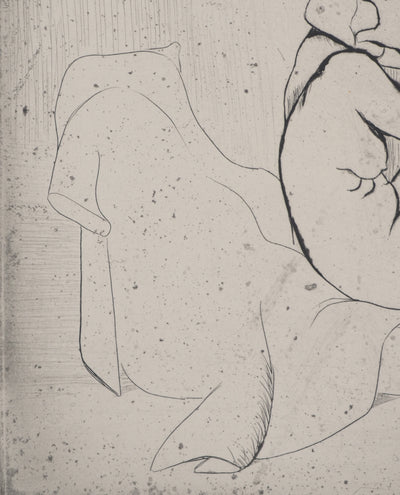 Suzanne VALADON : Marie au tub s'épongeant, Gravure originale (photo de détail 7) - Crédit photo : Galerie Art.Paris