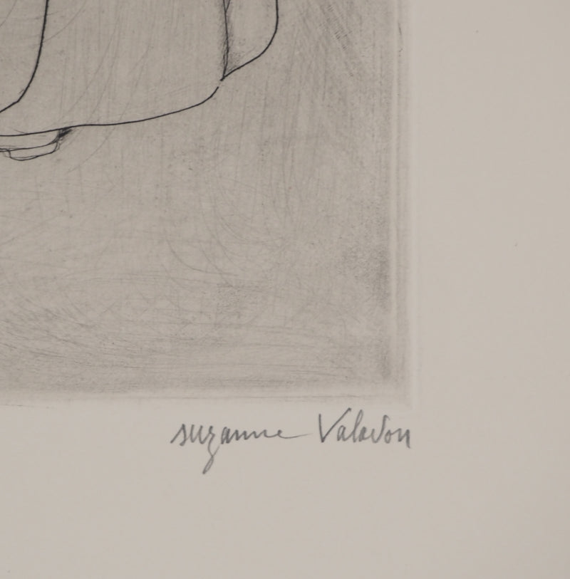 Suzanne VALADON : Fille aux gros seins et femme vieille, Gravure originale (photo de détail 2) - Crédit photo : Galerie Art.Paris