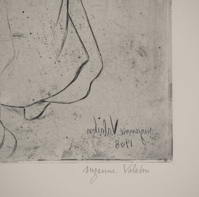 Suzanne VALADON : Grand-mère et petit garçon, Gravure originale (photo de détail 2) - Crédit photo : Galerie Art.Paris