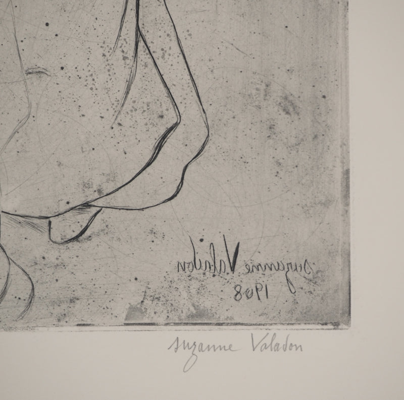 Suzanne VALADON : Grand-mère et petit garçon, Gravure originale (photo de détail 2) - Crédit photo : Galerie Art.Paris