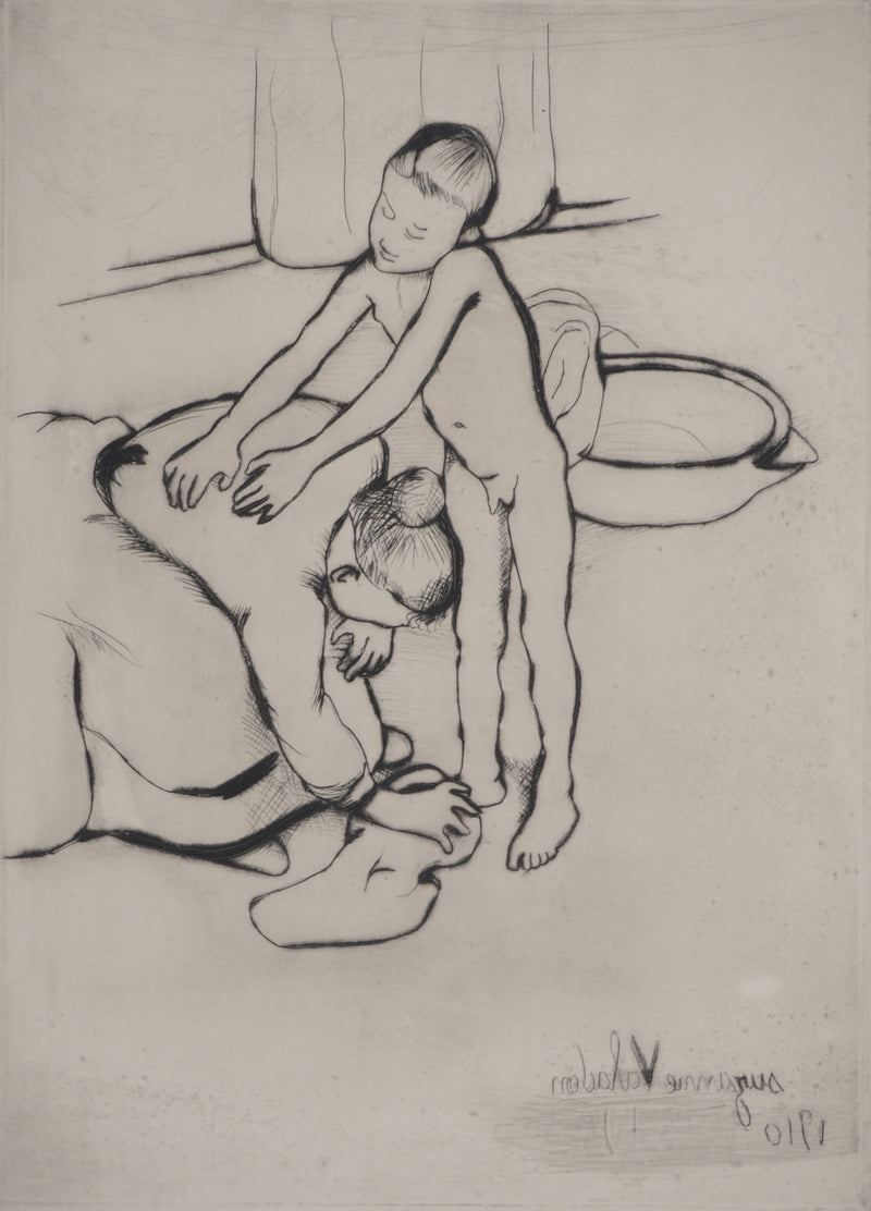 Suzanne VALADON : Catherine et jeune garçon nu, Gravure originale (photo de détail 4) - Crédit photo : Galerie Art.Paris