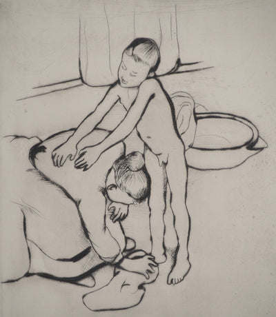 Suzanne VALADON : Catherine et jeune garçon nu, Gravure originale (photo de détail 5) - Crédit photo : Galerie Art.Paris