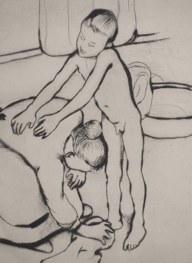 Suzanne VALADON : Catherine et jeune garçon nu, Gravure originale (photo de détail 6) - Crédit photo : Galerie Art.Paris