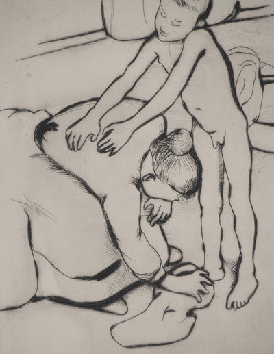 Suzanne VALADON : Catherine et jeune garçon nu, Gravure originale (photo de détail 7) - Crédit photo : Galerie Art.Paris