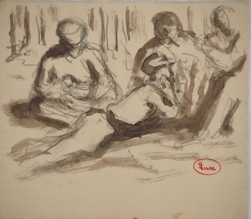 Maximilien LUCE : Déjeuner sur l&