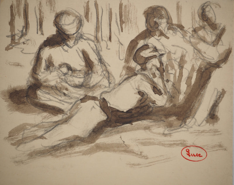 Maximilien LUCE : Déjeuner sur l&
