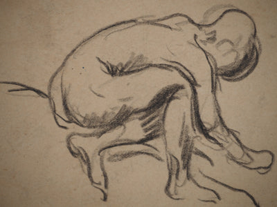 Maximilien LUCE : Etude anatomique, Dessin original (photo de détail 4) - Crédit photo : Galerie Art.Paris