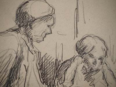 Maximilien LUCE : L'enfant capricieux, Dessin original (photo de détail 4) - Crédit photo : Galerie Art.Paris