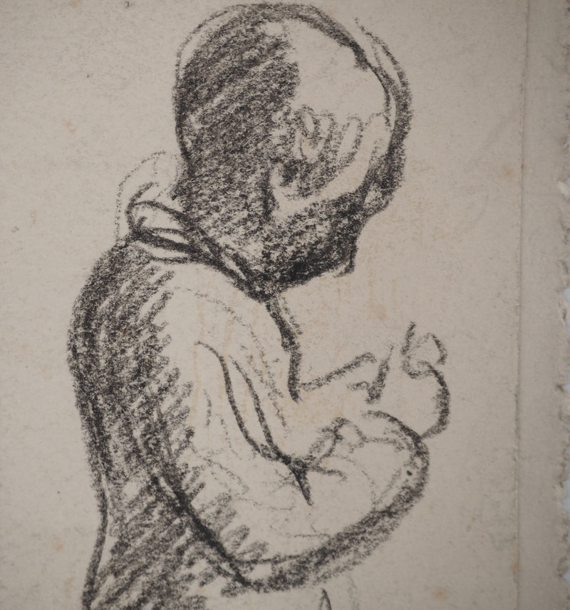 Maximilien LUCE : Le bambin, Dessin original (photo de détail 4) - Crédit photo : Galerie Art.Paris