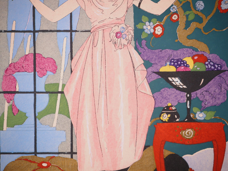 Umberto BRUNELLESCHI : Robe de jour, Lithographie originale (photo de détail 4) - Crédit photo : Galerie Art.Paris