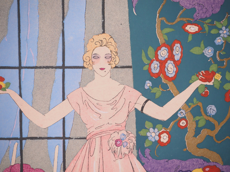 Umberto BRUNELLESCHI : Robe de jour, Lithographie originale (photo de détail 5) - Crédit photo : Galerie Art.Paris