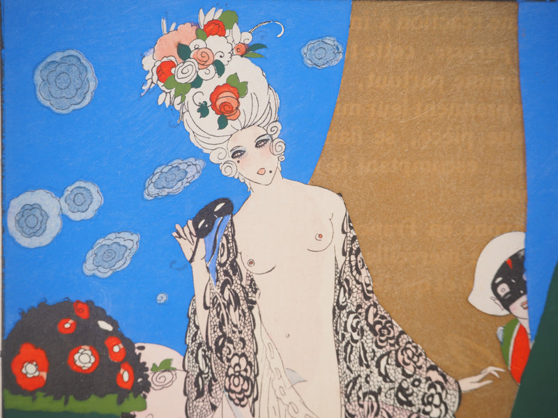 Umberto BRUNELLESCHI : Soirée à Venise, Lithographie originale (photo de détail 4) - Crédit photo : Galerie Art.Paris