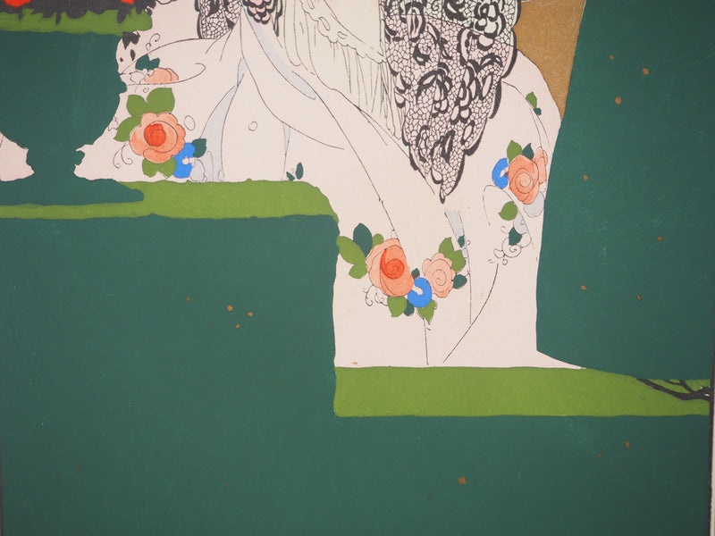 Umberto BRUNELLESCHI : Soirée à Venise, Lithographie originale (photo de détail 5) - Crédit photo : Galerie Art.Paris