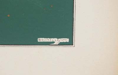 Umberto BRUNELLESCHI : Soirée à Venise, Lithographie originale (photo de détail 2) - Crédit photo : Galerie Art.Paris