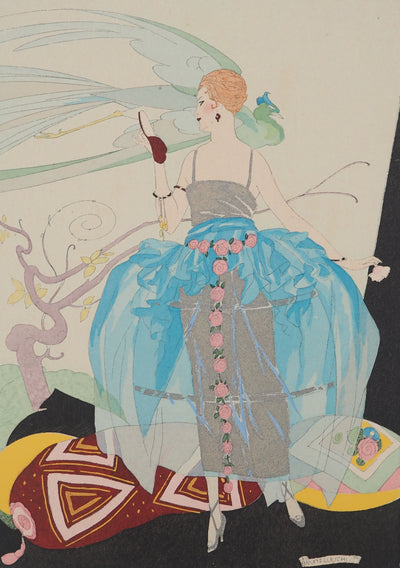 Umberto BRUNELLESCHI : Tenue de soirée, Lithographie originale (photo de détail 3) - Crédit photo : Galerie Art.Paris