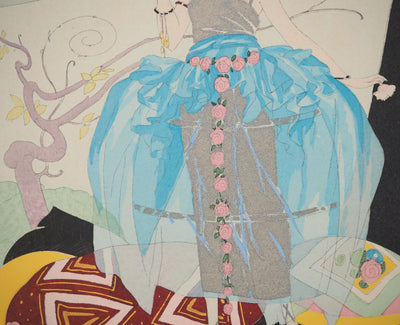 Umberto BRUNELLESCHI : Tenue de soirée, Lithographie originale (photo de détail 5) - Crédit photo : Galerie Art.Paris