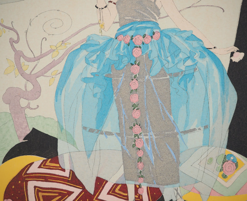 Umberto BRUNELLESCHI : Tenue de soirée, Lithographie originale (photo de détail 5) - Crédit photo : Galerie Art.Paris