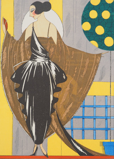 MELNOTTE-SIMONIN : La mode sublimée, Lithographie originale (photo de détail 2) - Crédit photo : Galerie Art.Paris
