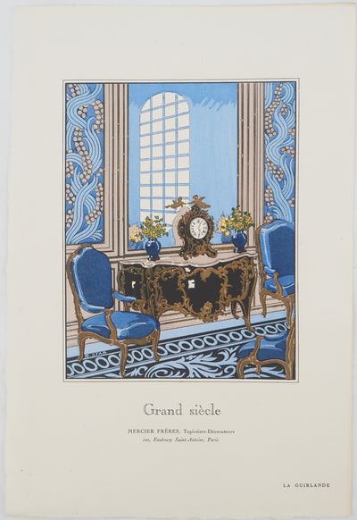 STAB R : Mobilier du Grand siècle, Lithographie originale (vue générale) - Crédit photo : Galerie Art.Paris