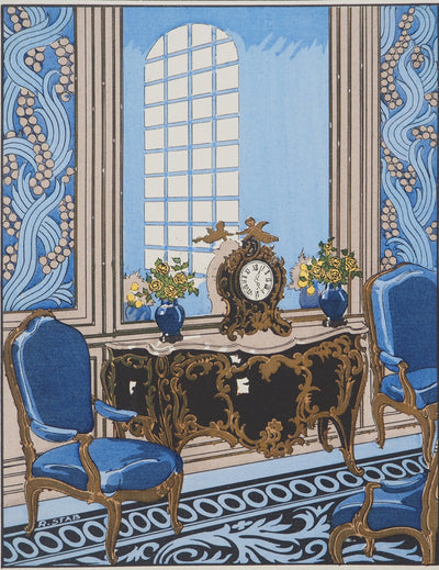 STAB R : Mobilier du Grand siècle, Lithographie originale (photo de détail 3) - Crédit photo : Galerie Art.Paris