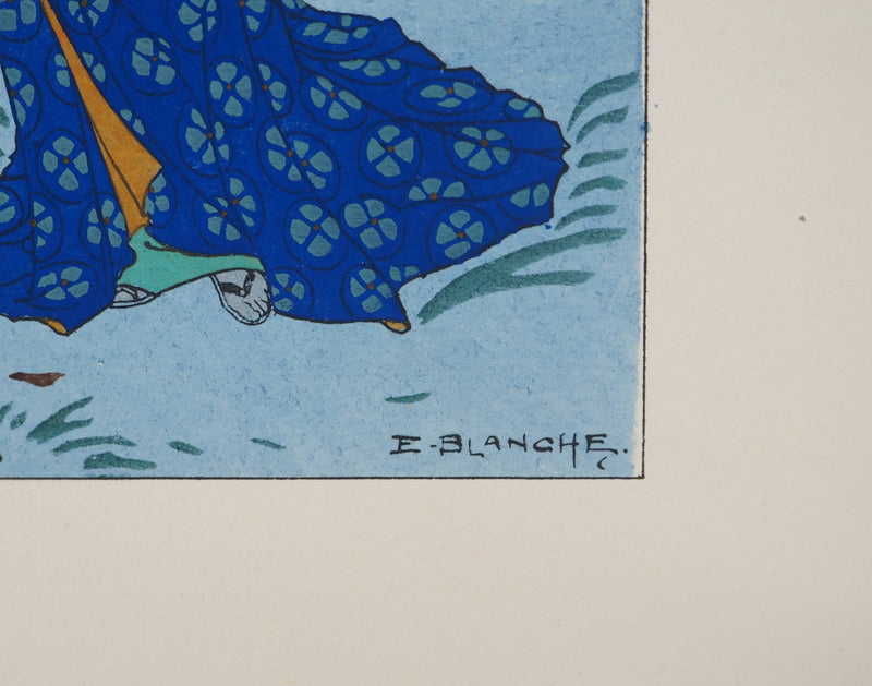 Emmanuel BLANCHE :, Lithographie originale (photo de détail 2) - Crédit photo : Galerie Art.Paris