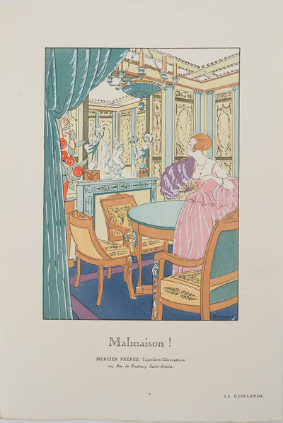 Léon BONNOTTE : Appartement parisien, Lithographie originale (vue générale) - Crédit photo : Galerie Art.Paris