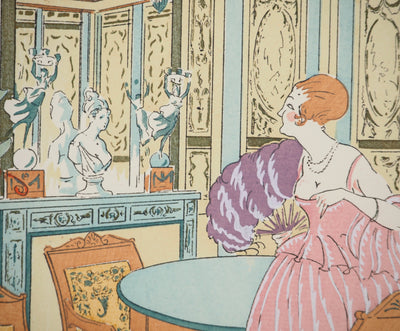 Léon BONNOTTE : Appartement parisien, Lithographie originale (photo de détail 4) - Crédit photo : Galerie Art.Paris