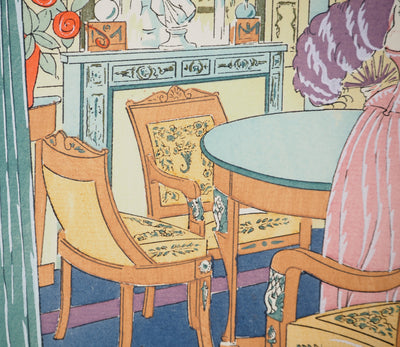 Léon BONNOTTE : Appartement parisien, Lithographie originale (photo de détail 5) - Crédit photo : Galerie Art.Paris
