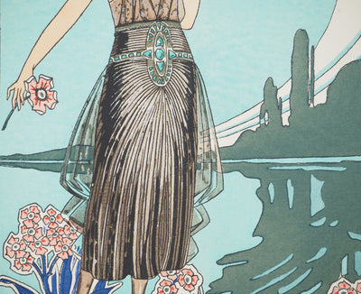 Léon BONNOTTE : Sirène à la fleur, Lithographie originale (photo de détail 5) - Crédit photo : Galerie Art.Paris