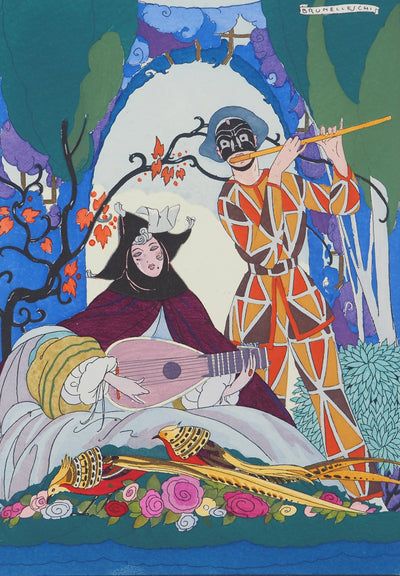 Umberto BRUNELLESCHI : Opéra Turandot, Lithographie originale (photo de détail 3) - Crédit photo : Galerie Art.Paris